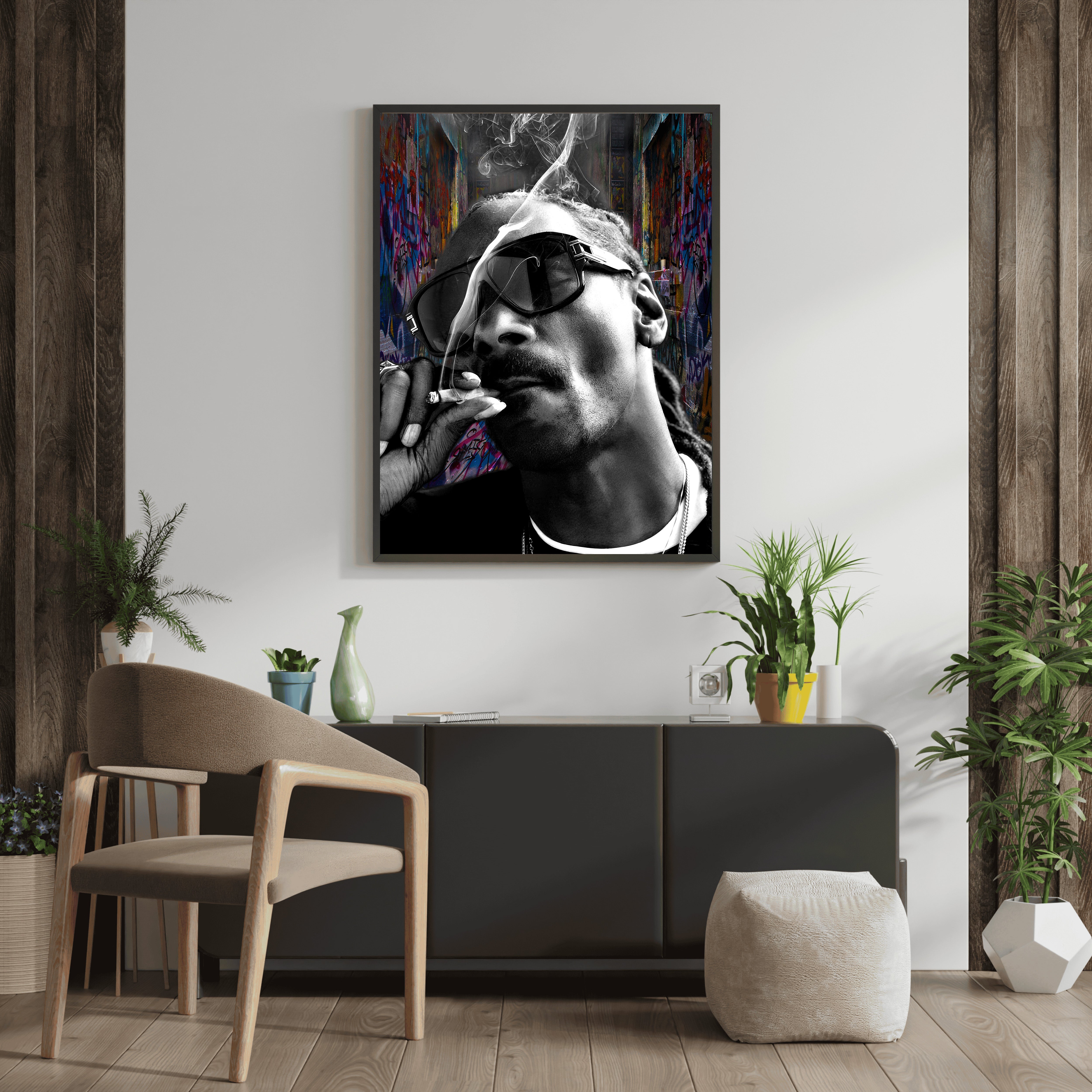 black-and-white-snoop-dogg-wall-art-music-icon