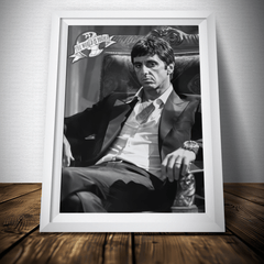 black and white gangster artwork