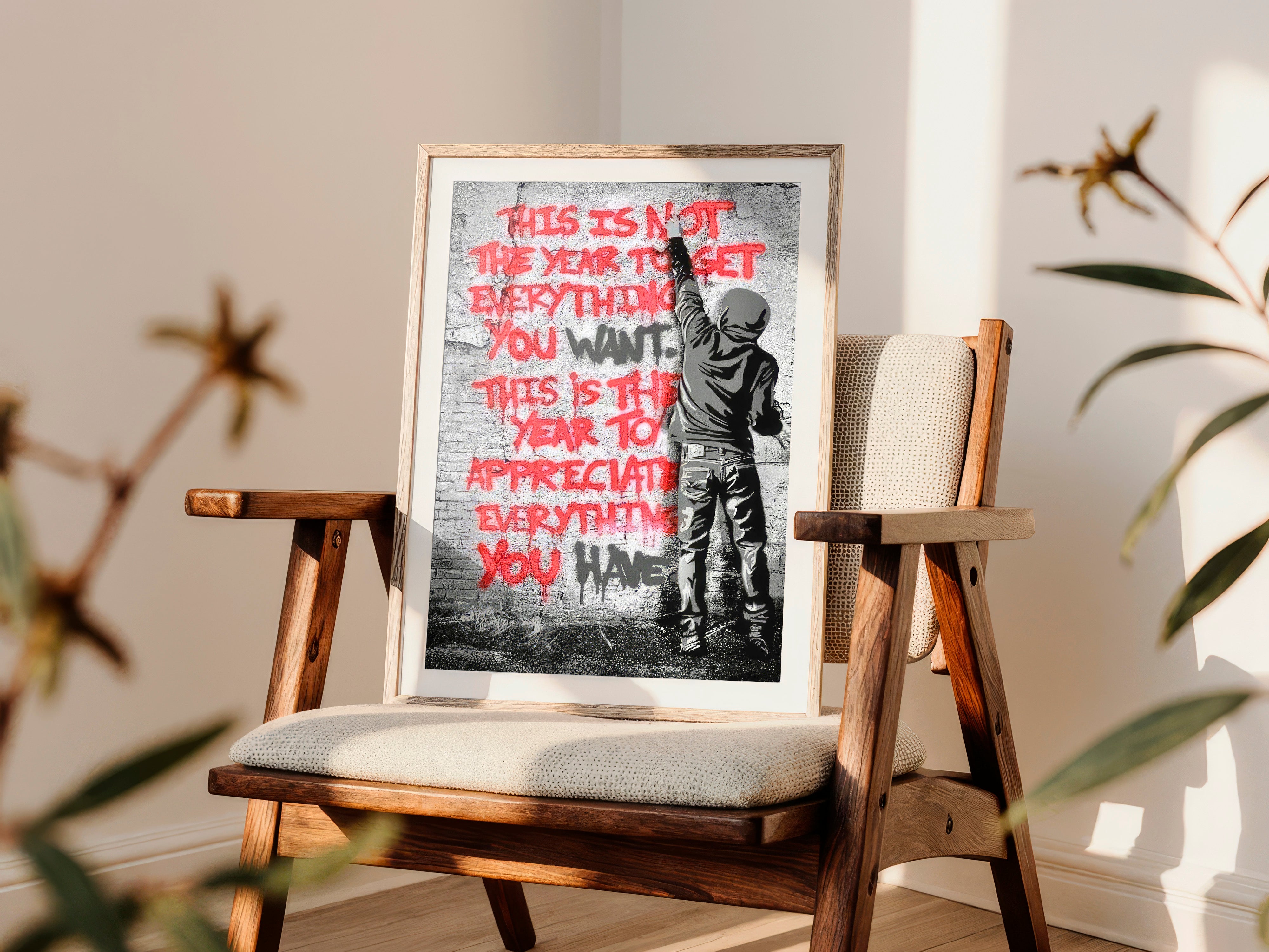 bold-banksy-style-appreciate-everything-wall-art-print
