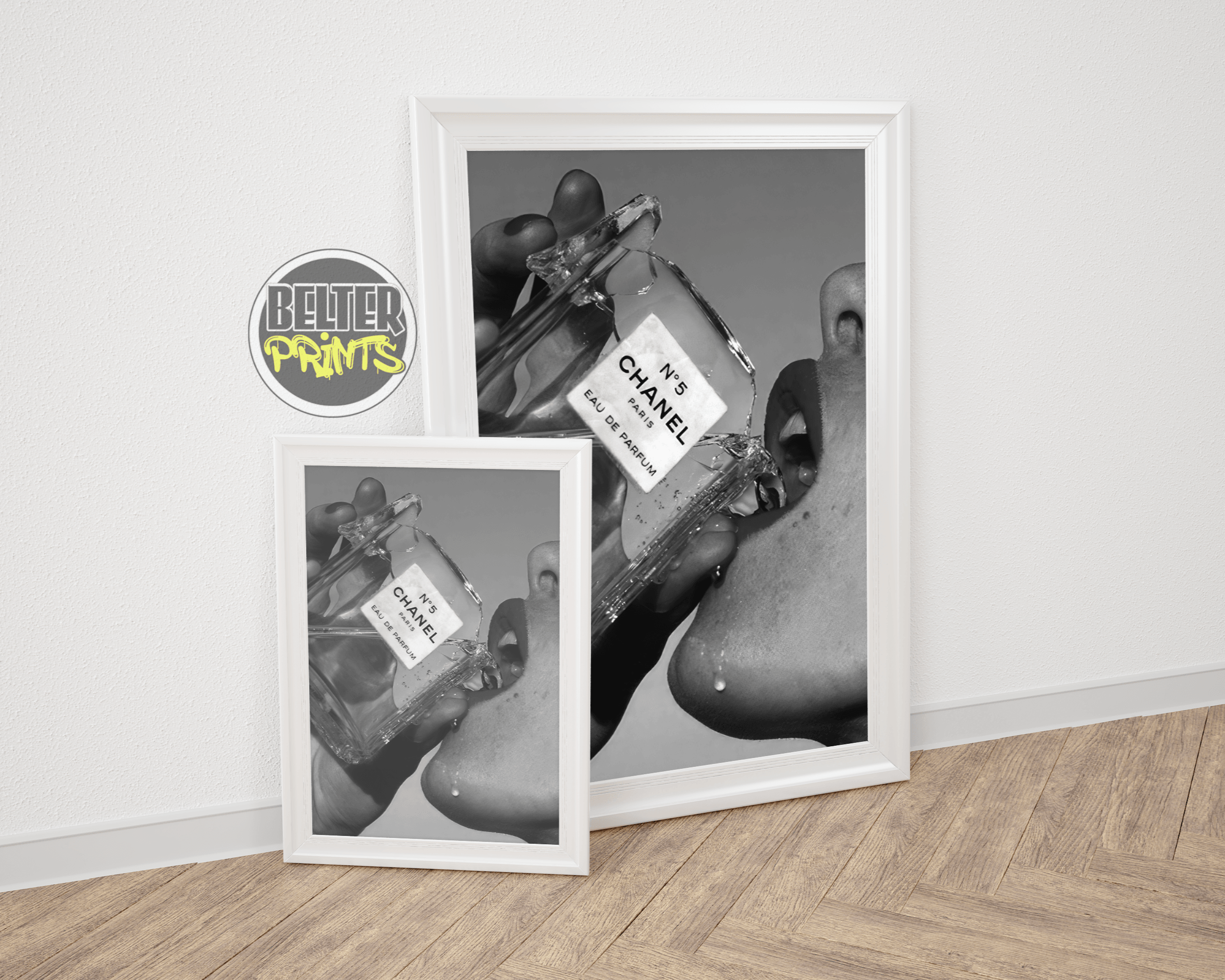 broken-luxury-chanel-no5-woman-wall-art-print-decor