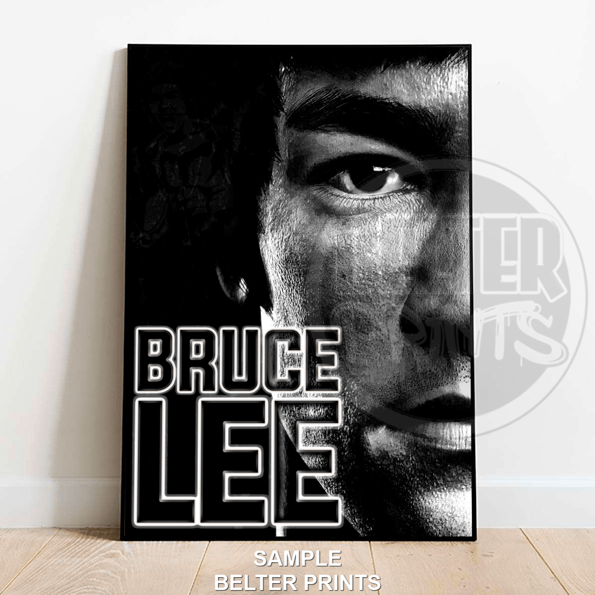 bruce lee martial art wall art print movie