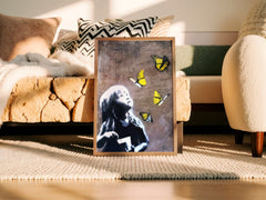 edgy-banksy-inspired-child-and-butterflies-wall-art-print