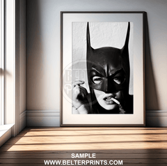 cat-woman-smoking-wall-art-print-poster