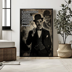 Charlie Chaplin Wisdom | Vintage Style Wall Art Print - Print