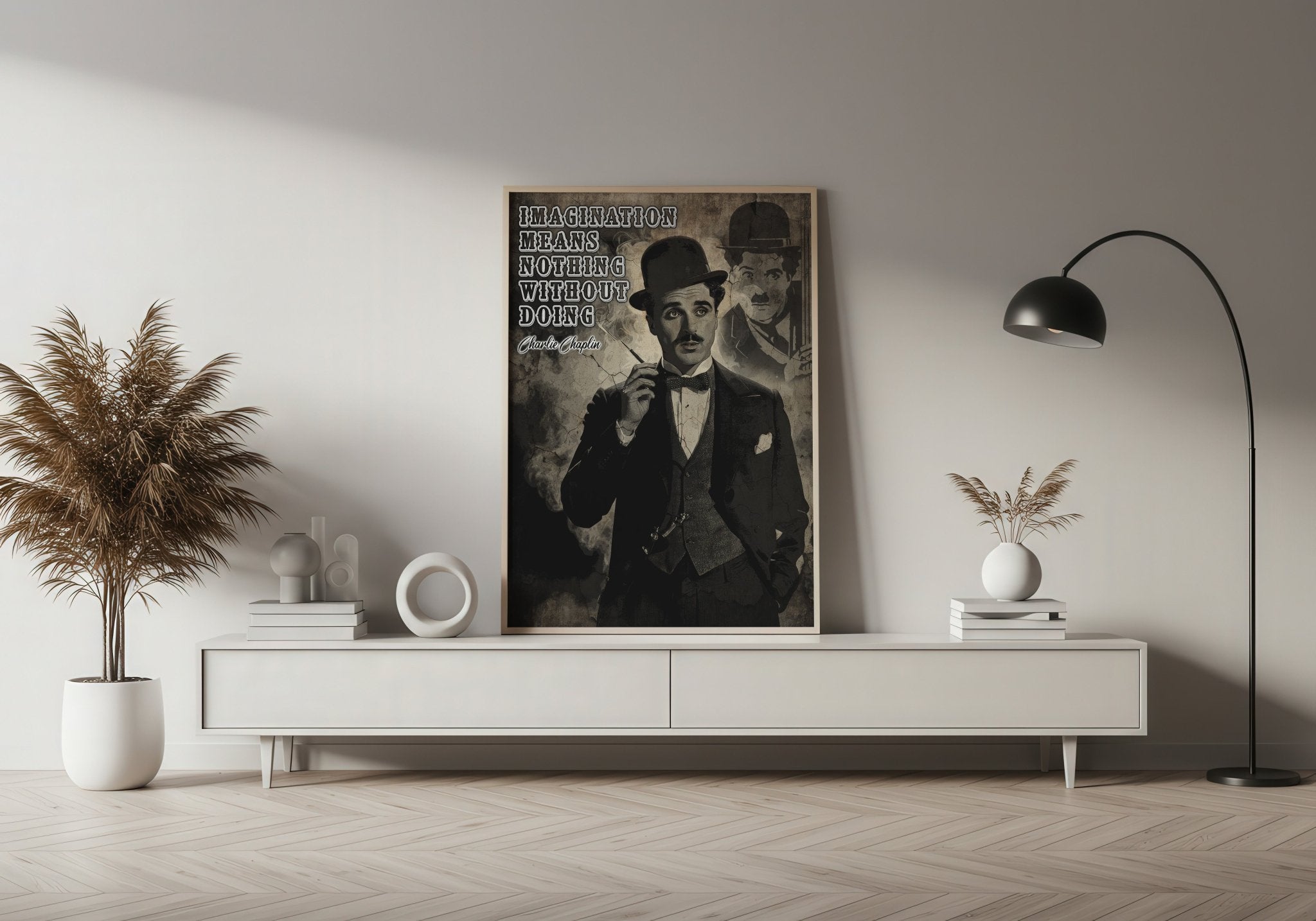 Charlie Chaplin Wisdom | Vintage Style Wall Art Print - Print
