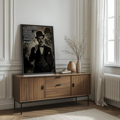 Charlie Chaplin Wisdom | Vintage Style Wall Art Print - Print