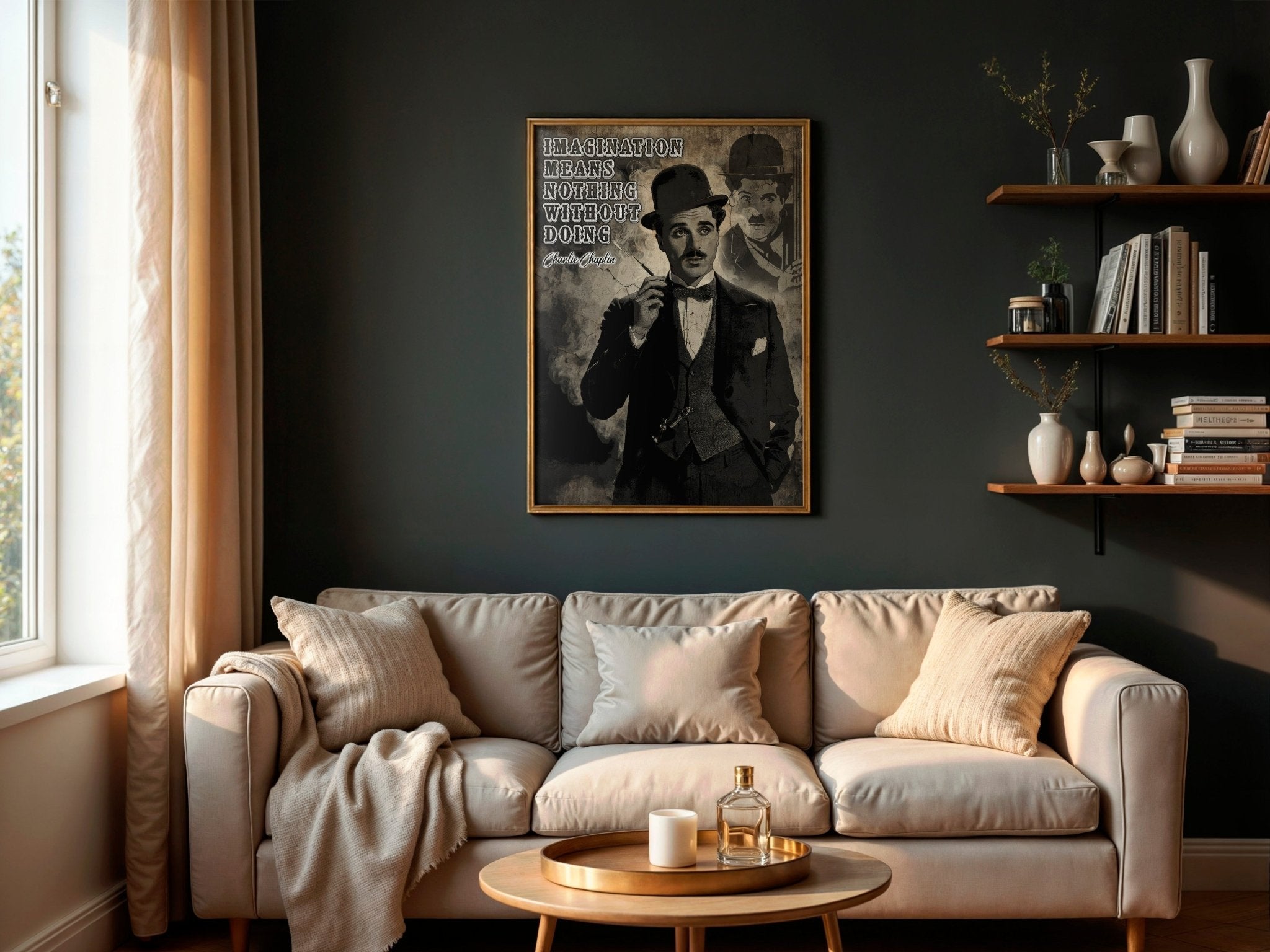 Charlie Chaplin Wisdom | Vintage Style Wall Art Print - Print