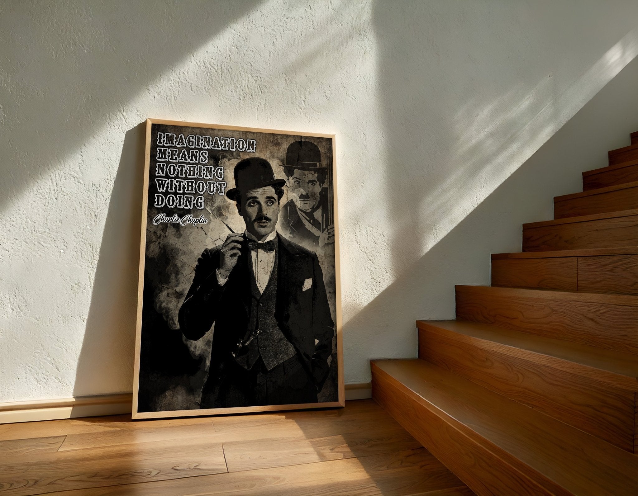 Charlie Chaplin Wisdom | Vintage Style Wall Art Print - Print