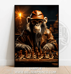 checkmate-chimp-playing-chess-wall-art-print