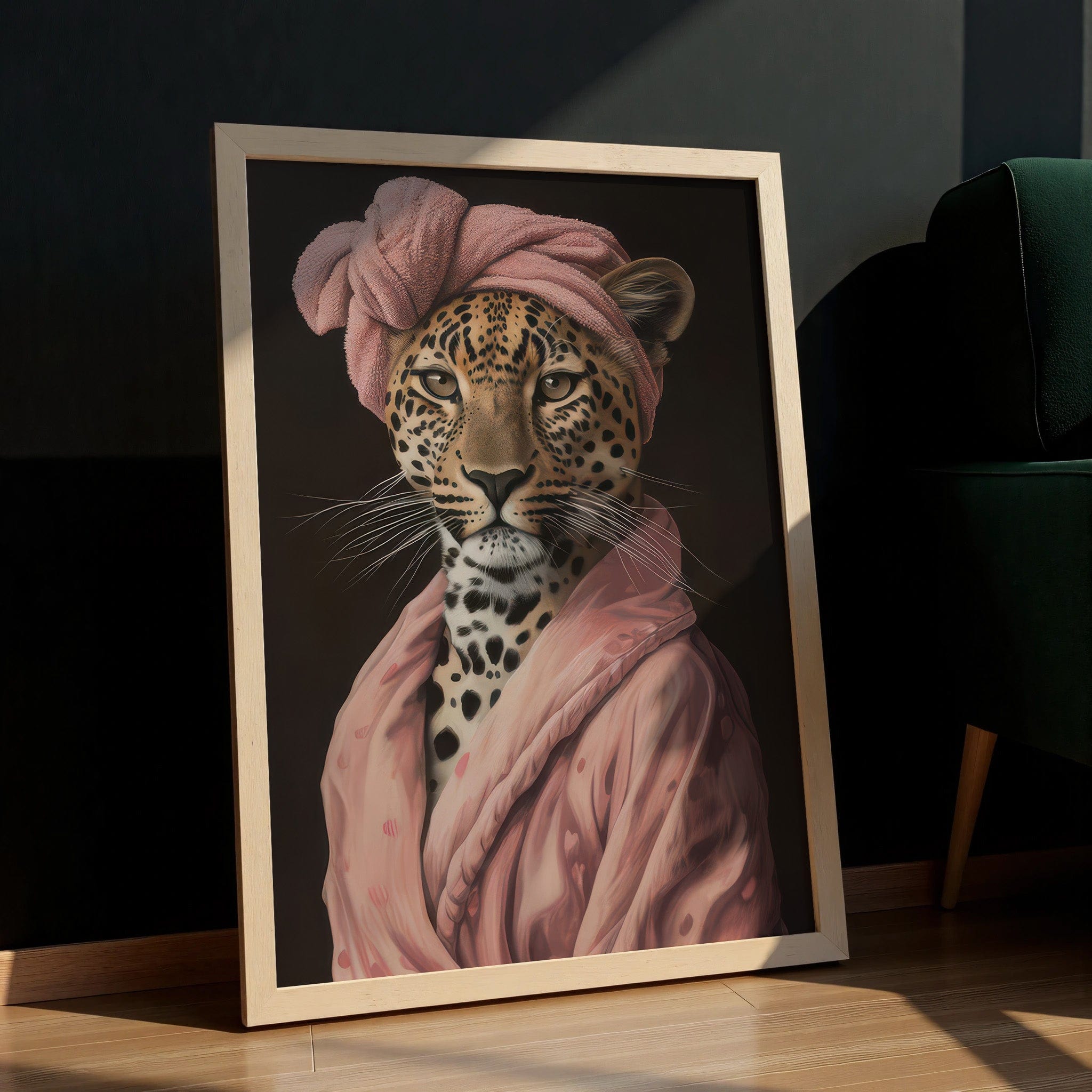 chic-leopard-wall-art-in-robe-animal-poster