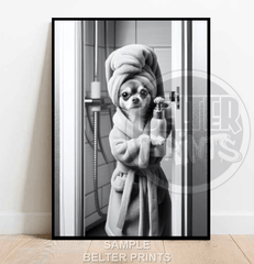 chihuahua-in-dressing-gown-wall-art-print