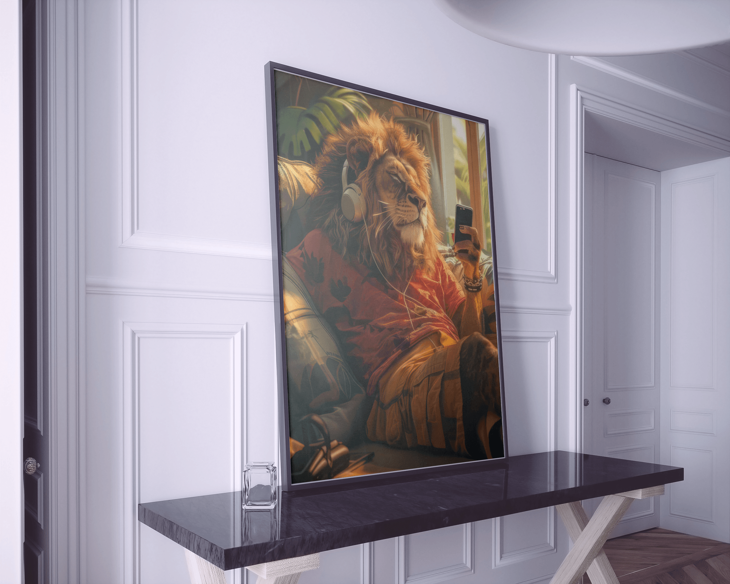 chill-king-lion-wall-art-print-relax