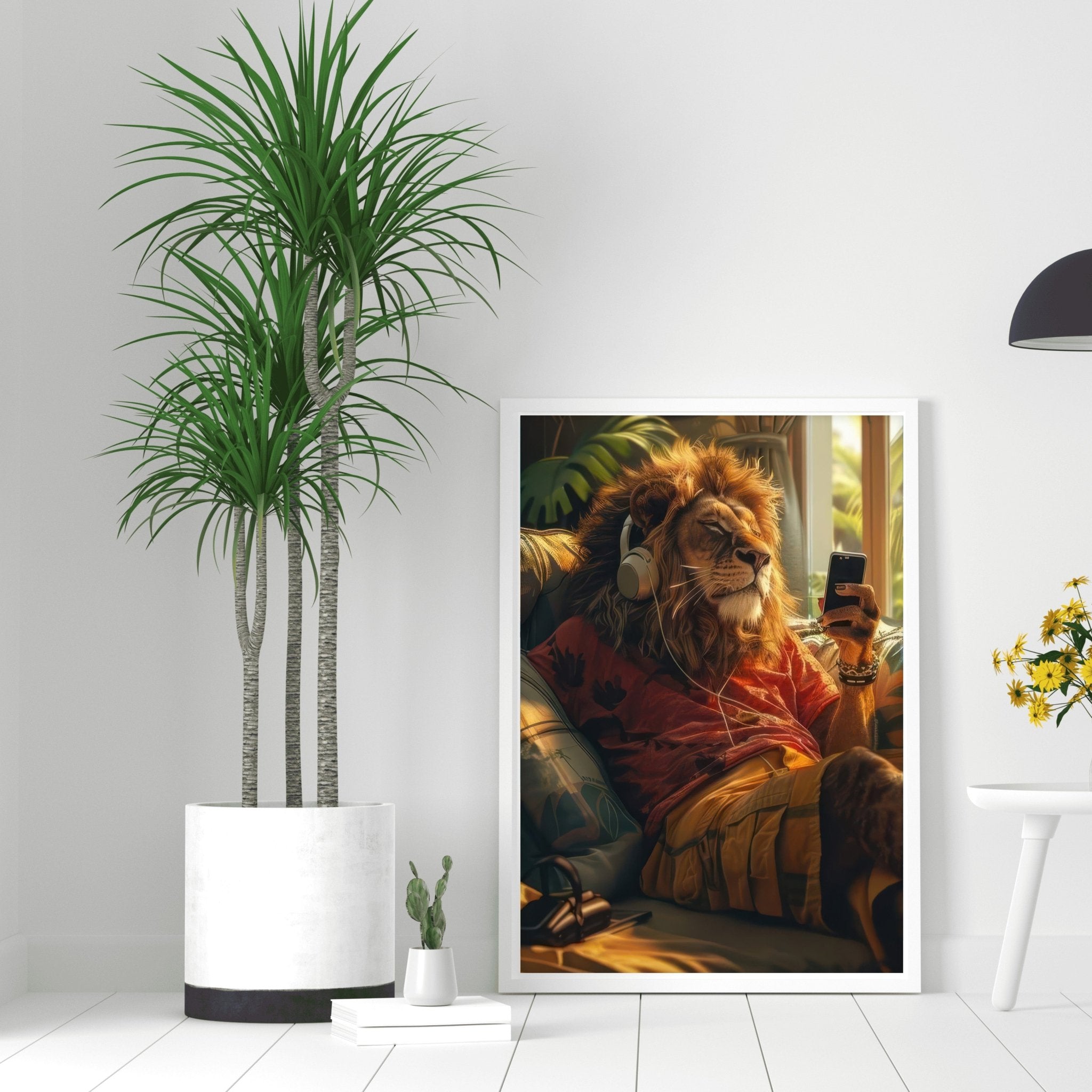 lion-music-wall-art-animal-print-relaxed-style