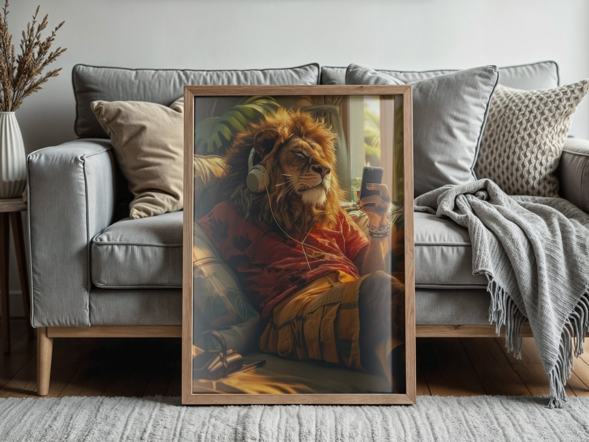 funky-lion-wall-art-animal-poster-music-vibe