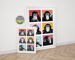 chimp-expressions-6-panel-collage-wall-art-print-funny
