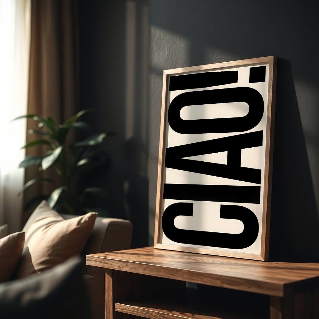 CIAO! | Minimalist Typography Art Print