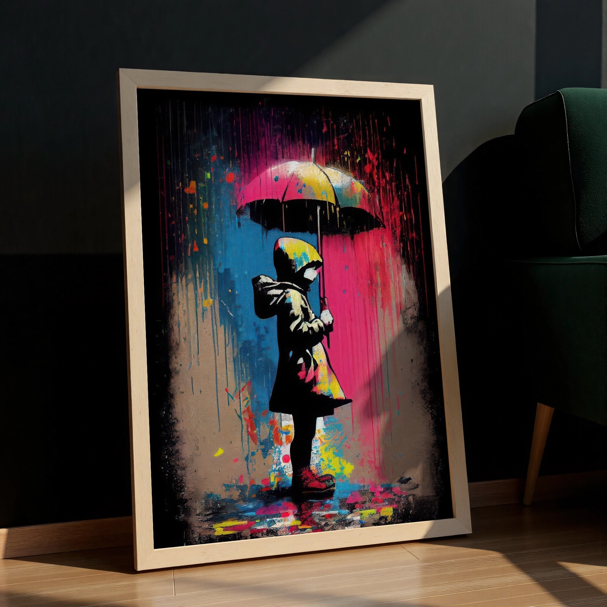 bold-banksy-style-girl-with-umbrella-colour-rain-wall-poster