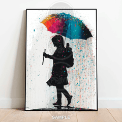 Colour Splash | Banksy-Inspired | Street Wall Art Print