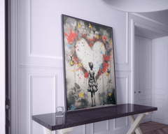 contemporary street art wall print