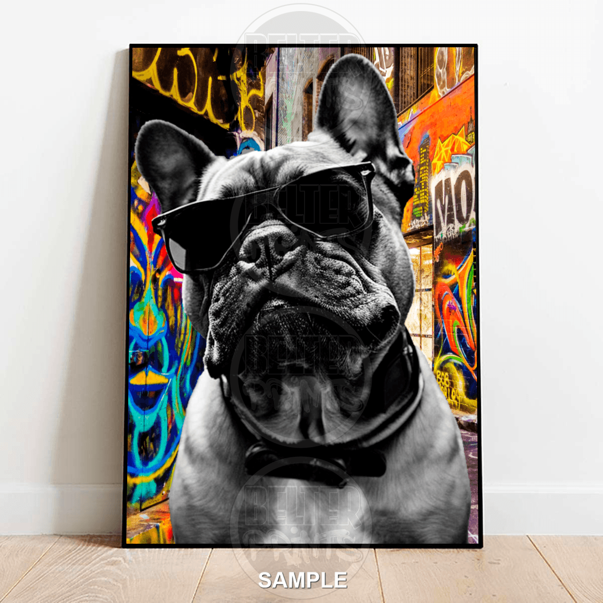 cool-frenchie-graffiti-backdrop-wall-art-print