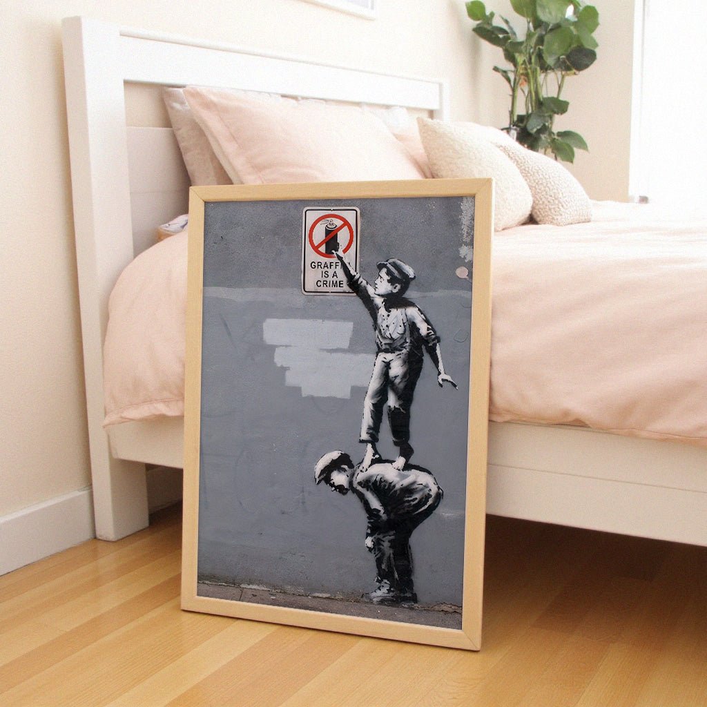 Crime Of Art | Banksy-Inspired | Urban Street Wall Art Print