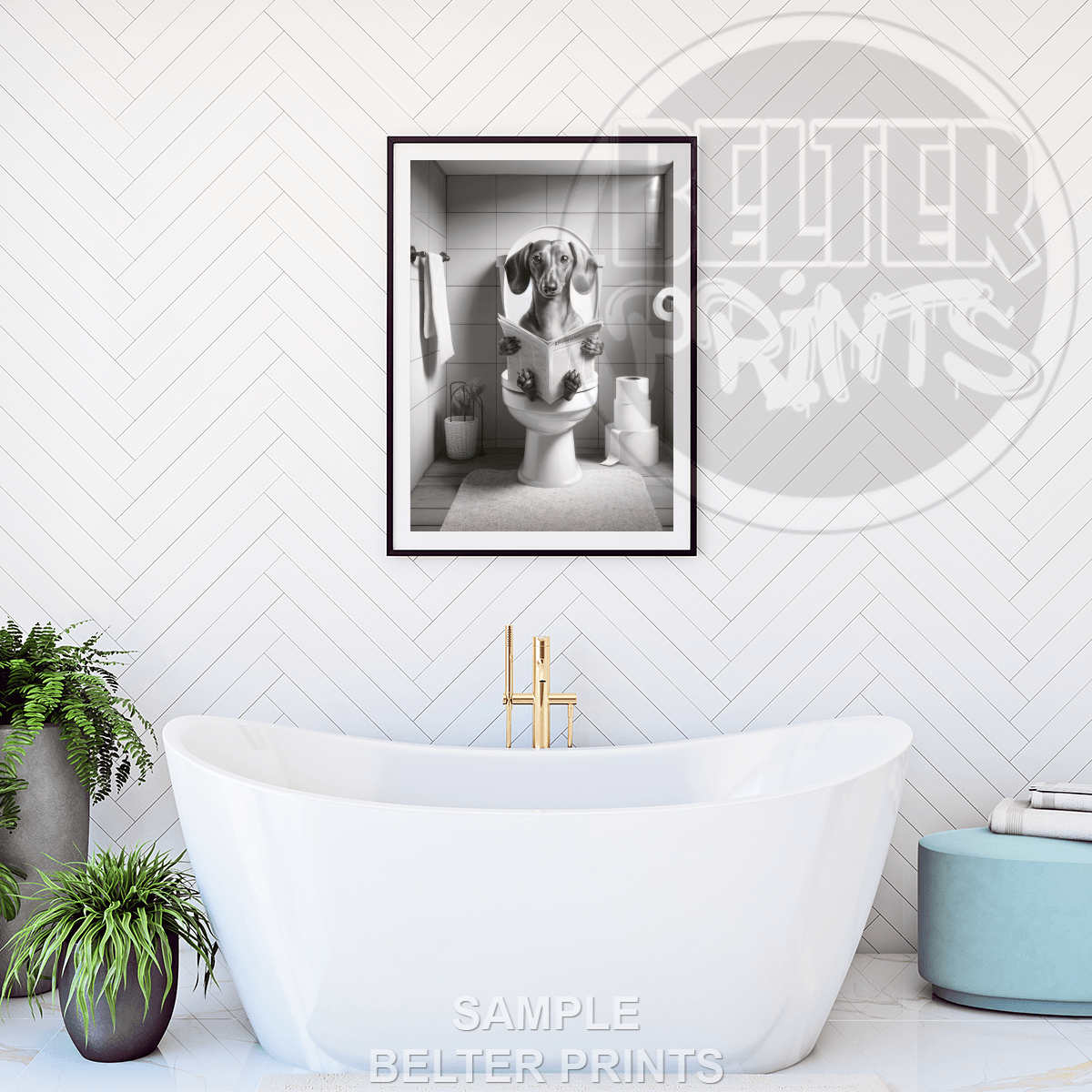 dachshund-on-toilet-wall-art-print-funny