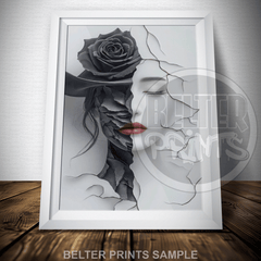 decor-ethereal-black-white-woman-rose-wall-art-print
