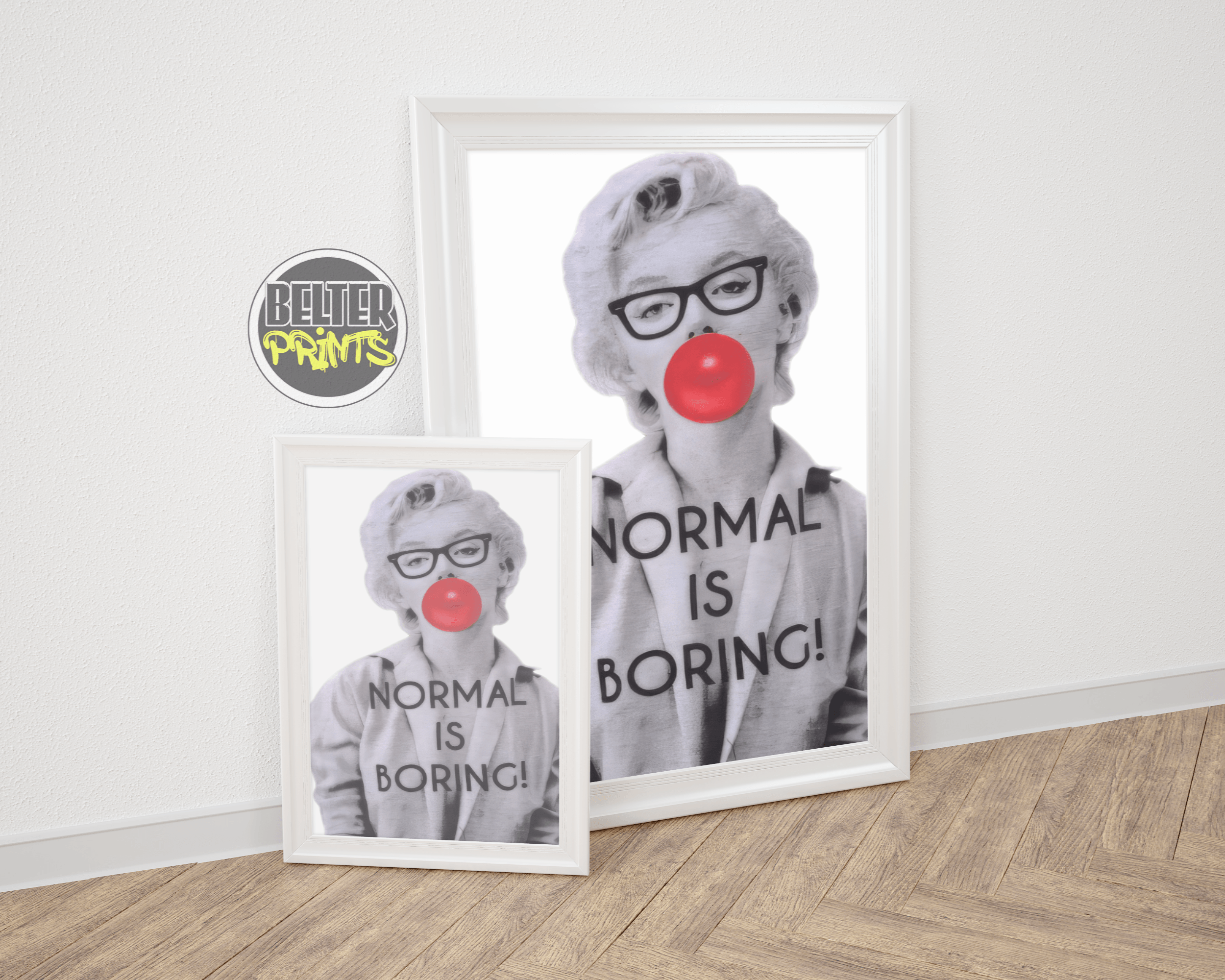 normal-is-boring-marilyn-monroe-bubble-gum-wall-art-print-decor