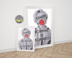 normal-is-boring-marilyn-monroe-bubble-gum-wall-art-print-decor