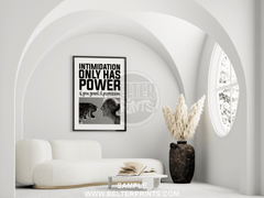 decor-not-intimidated-woman-big-cat-wall-art-print