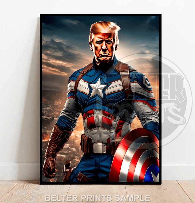 Donald Trump | Captain America Wall Art Print