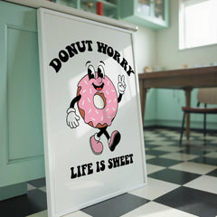 donut-worry-life-is-sweet-wall-art-print-belter-prints