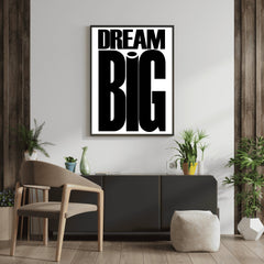 motivational-dream-big-quote-poster-modern-wall-art
