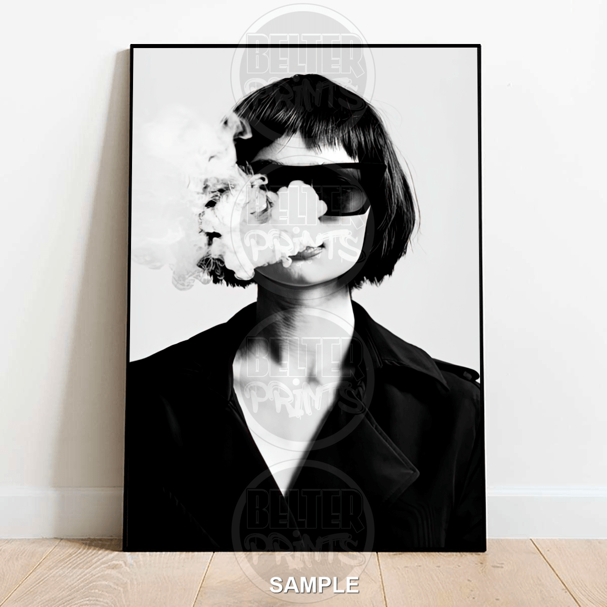 elegance-in-exhale-woman-sunglasses-smoke-wall-art-print