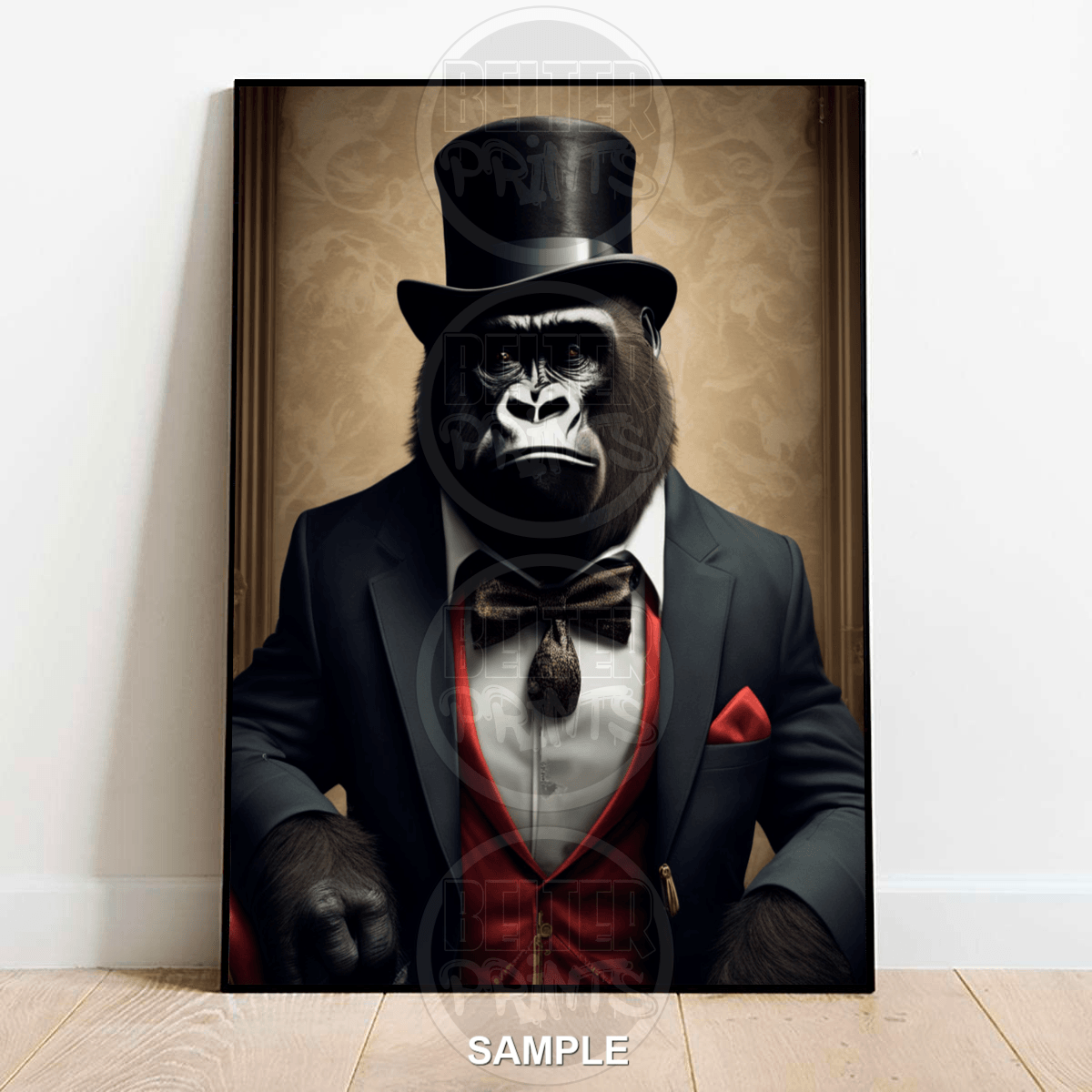formal-gorilla-wall-art-print