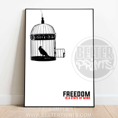 freedom-is-a-state-of-mind-open-cage-wall-art-print