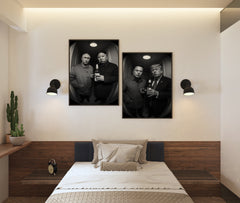 Putin & Kim Elon & Trump | Door Cam Satirical 2-Print Bundle