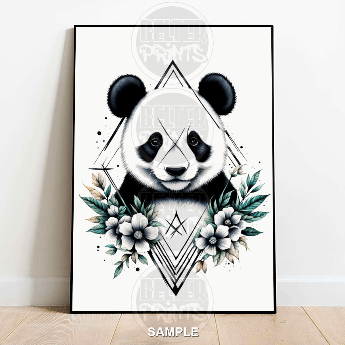 geometric-panda-modern-wall-art-print