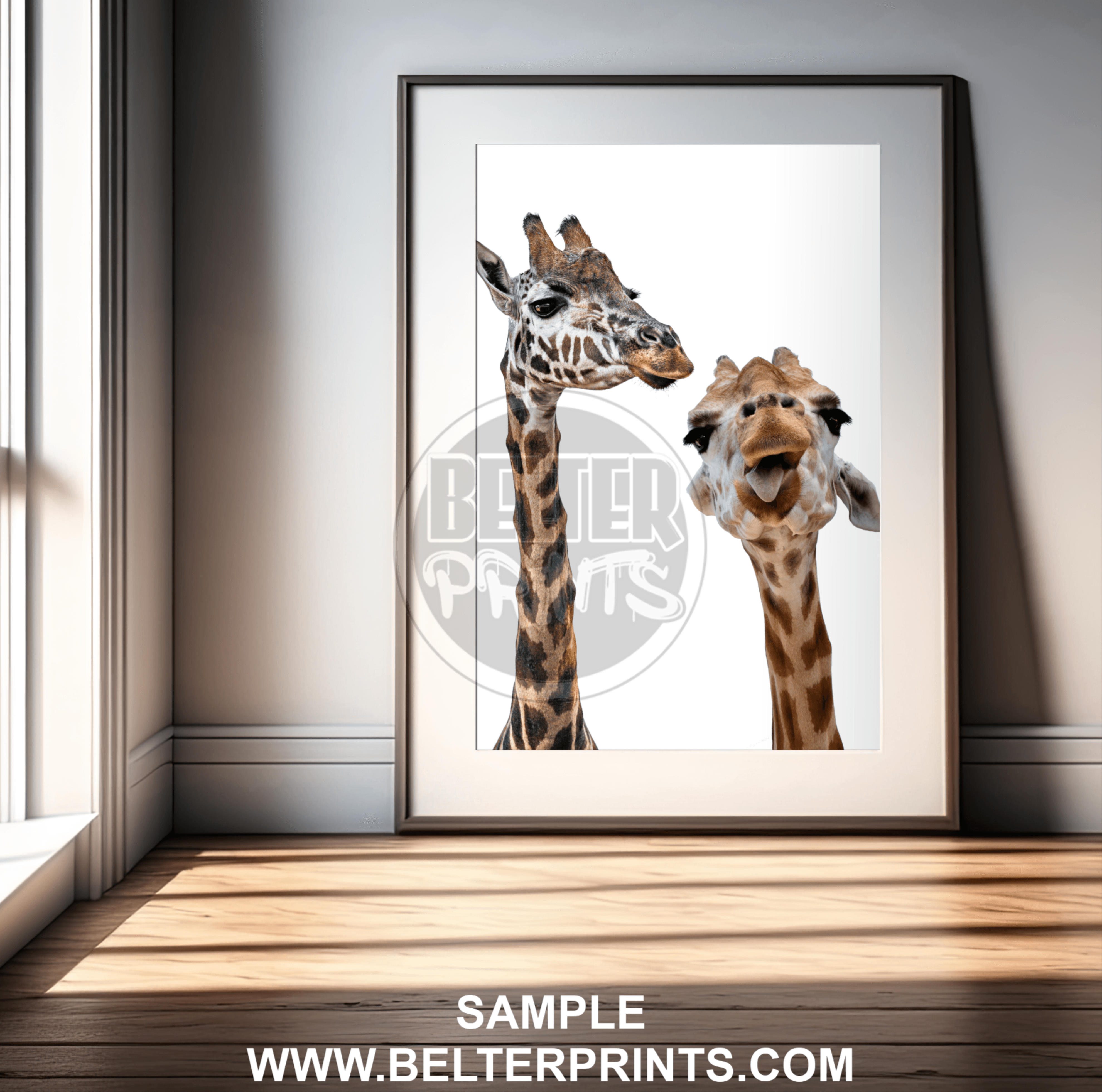 decor-giraffe-antics-wall-art-print