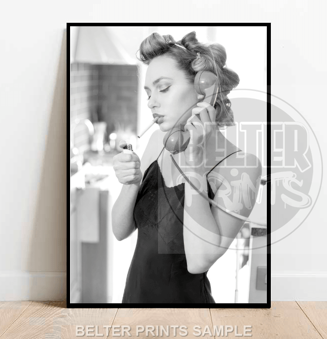 glamour-line-vintage-phone-pampering-woman-wall-art-print