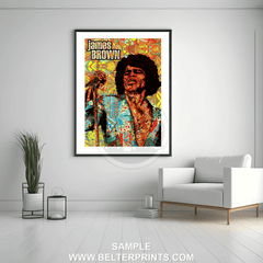 godfather of soul print, retro music poster