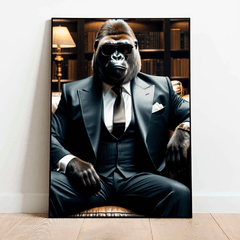 gorilla-boss-in-suit-wall-art-print