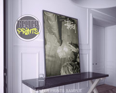 gritty urban cash posternbold underground culture print