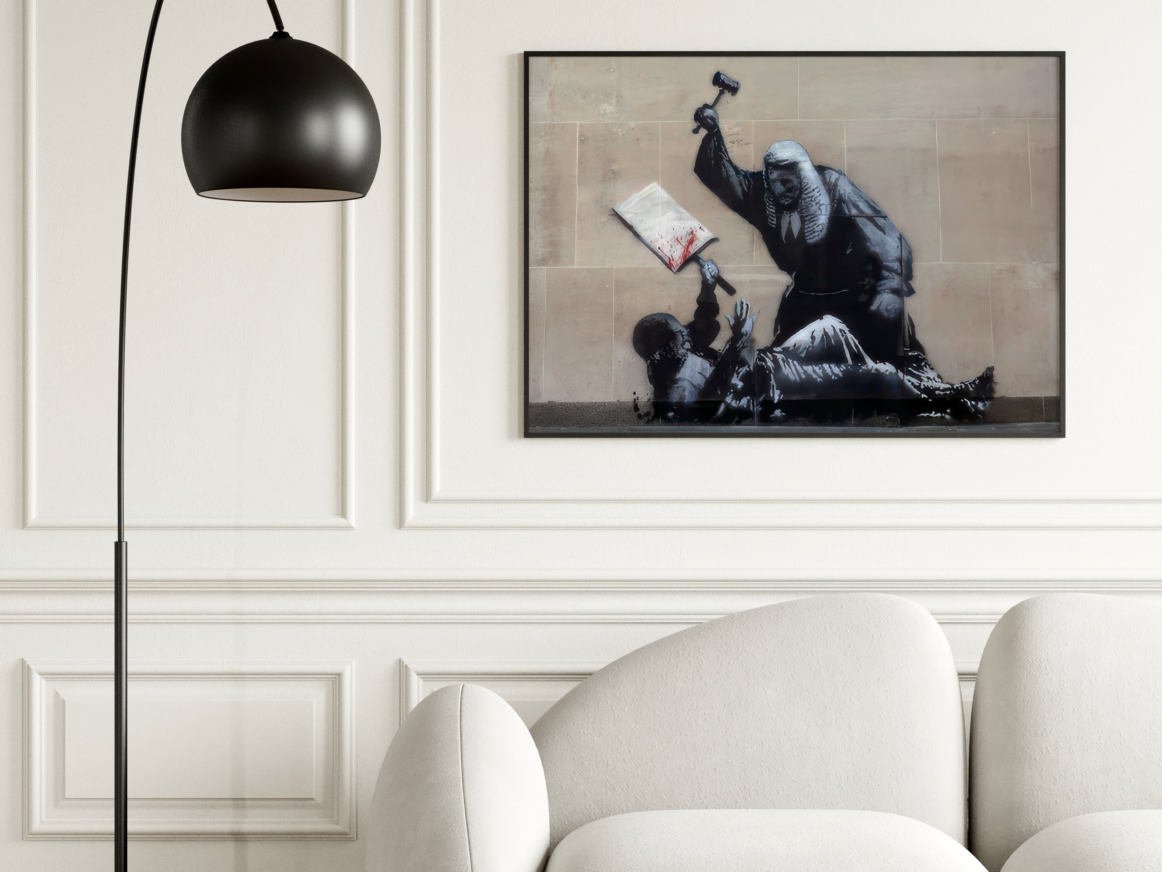 The Hammer Falls | Banksy Court Wall Art Print
