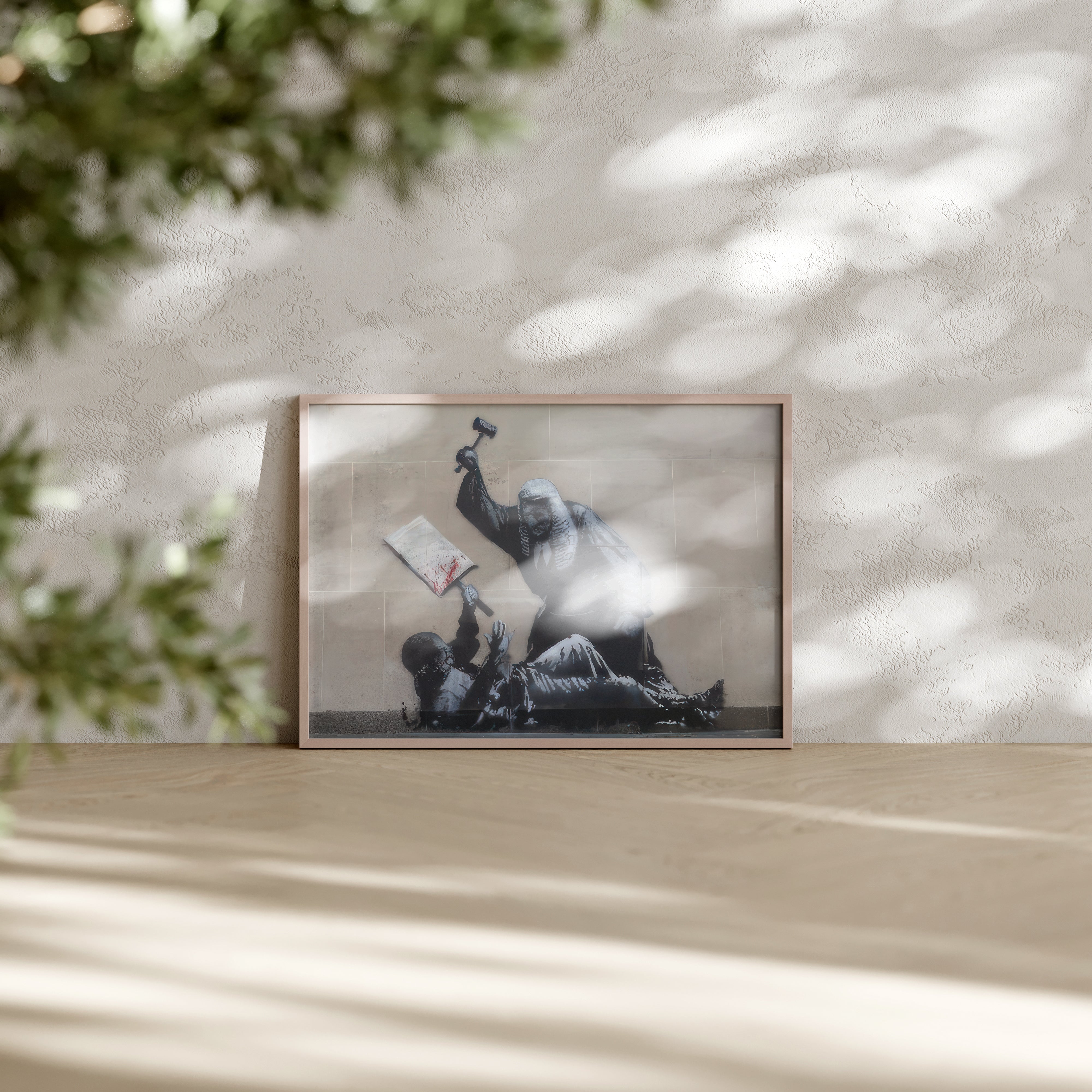 The Hammer Falls | Banksy Court Wall Art Print