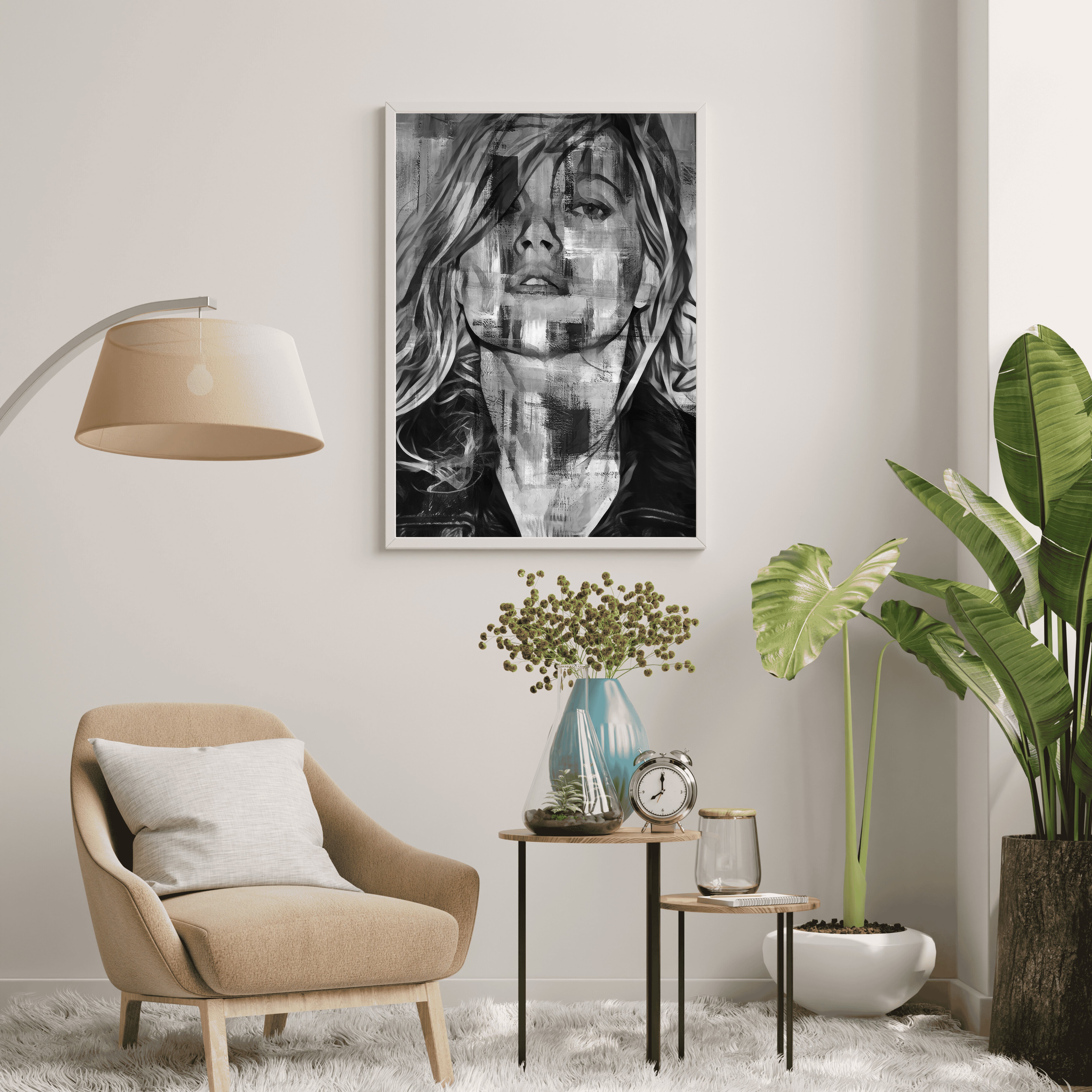 kate-moss-bold-grayscale-wall-art-print