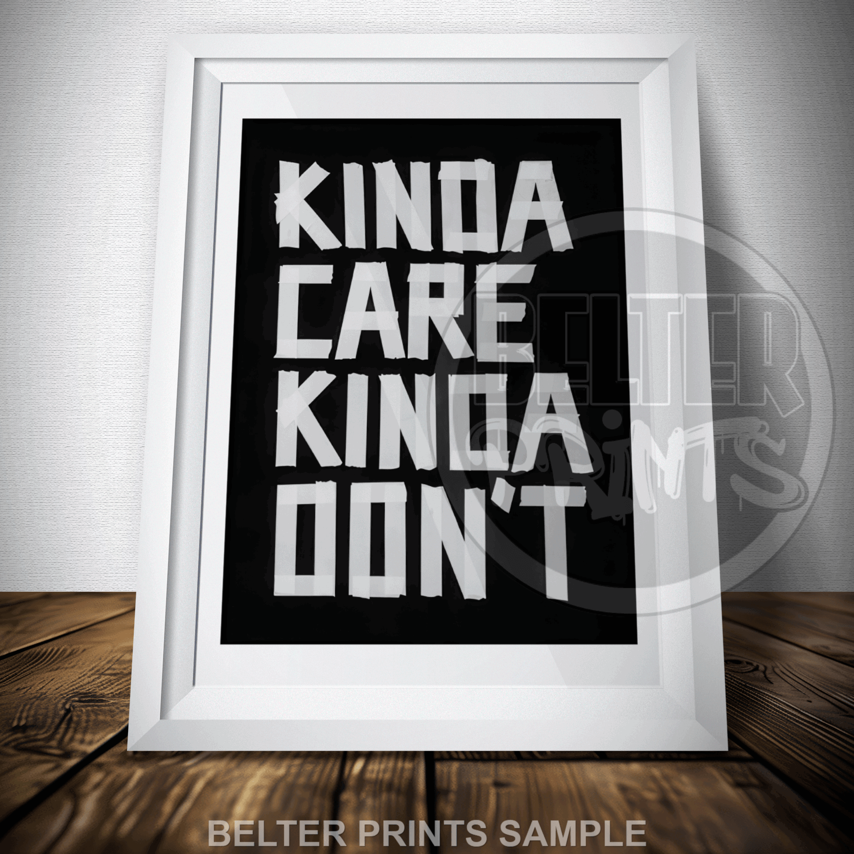 kinda-care-kinda-dont-wall-art-print-typo