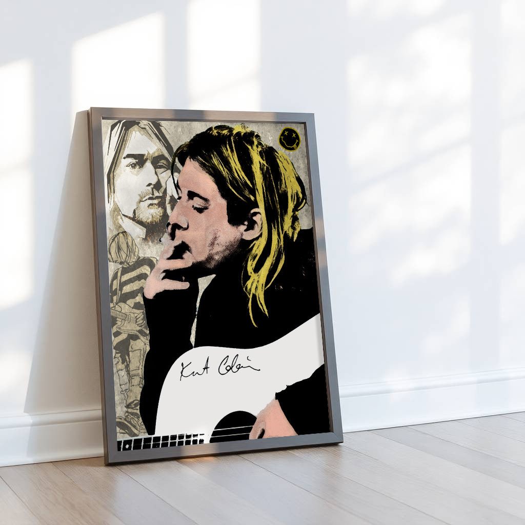 kurt-cobain-wall-art-grunge-music-portrait-print