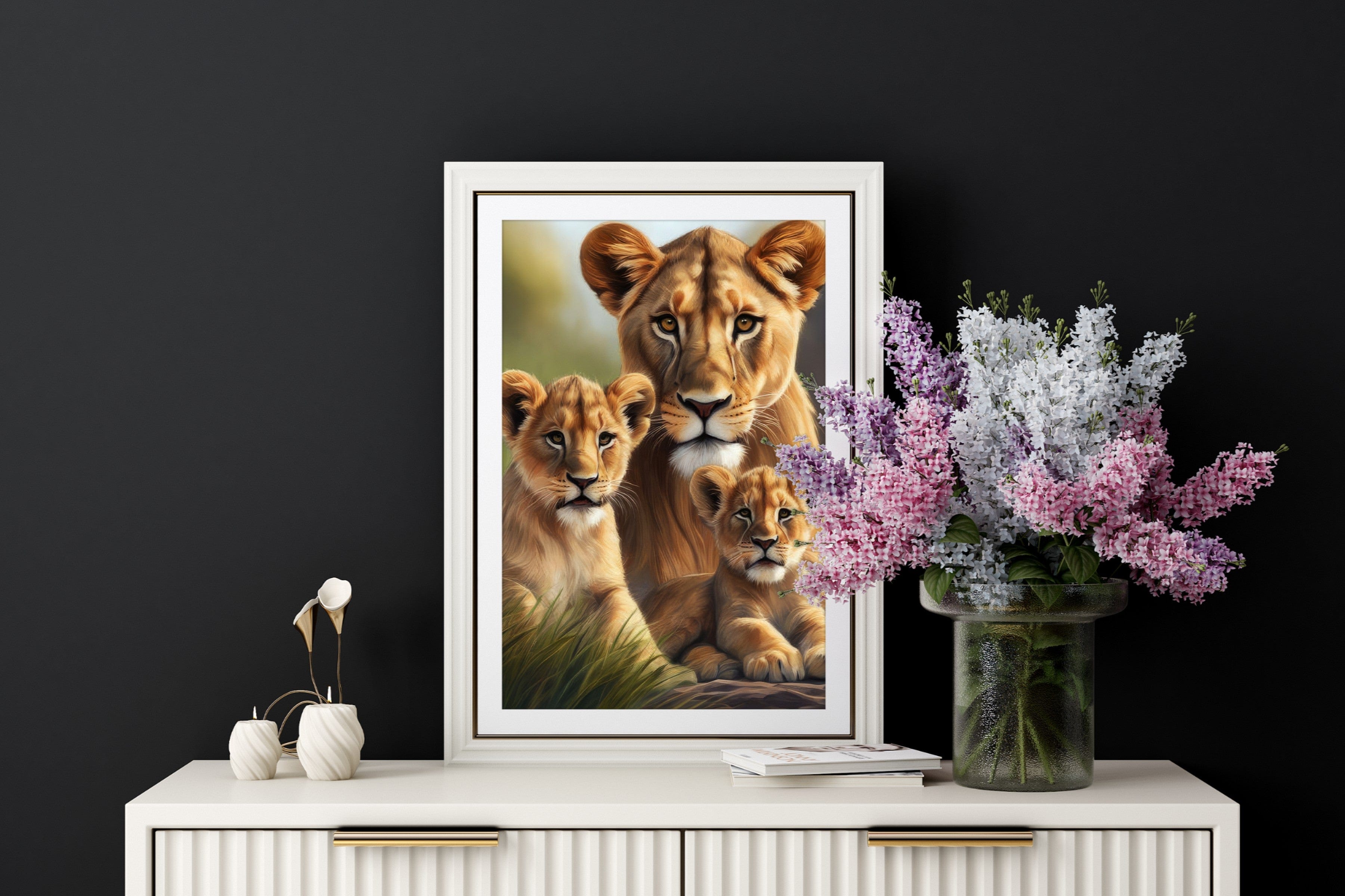 lioness-cubs-wall-art-animal-poster-belter-prints