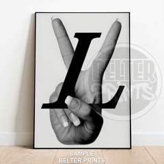 louis vuitton wall art, lv inspired wall art, luxury fashion print